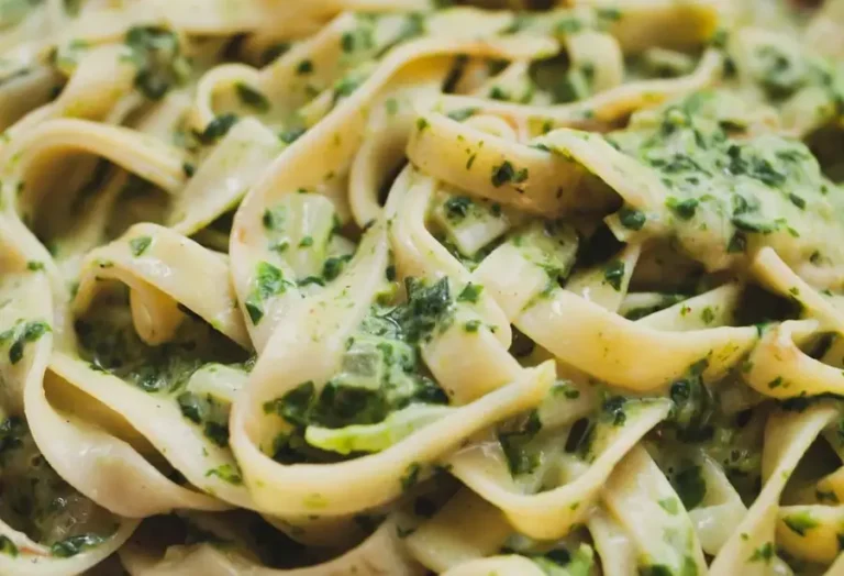 Fotografía ilustrativa de Pasta con espinacas y frijoles blancos